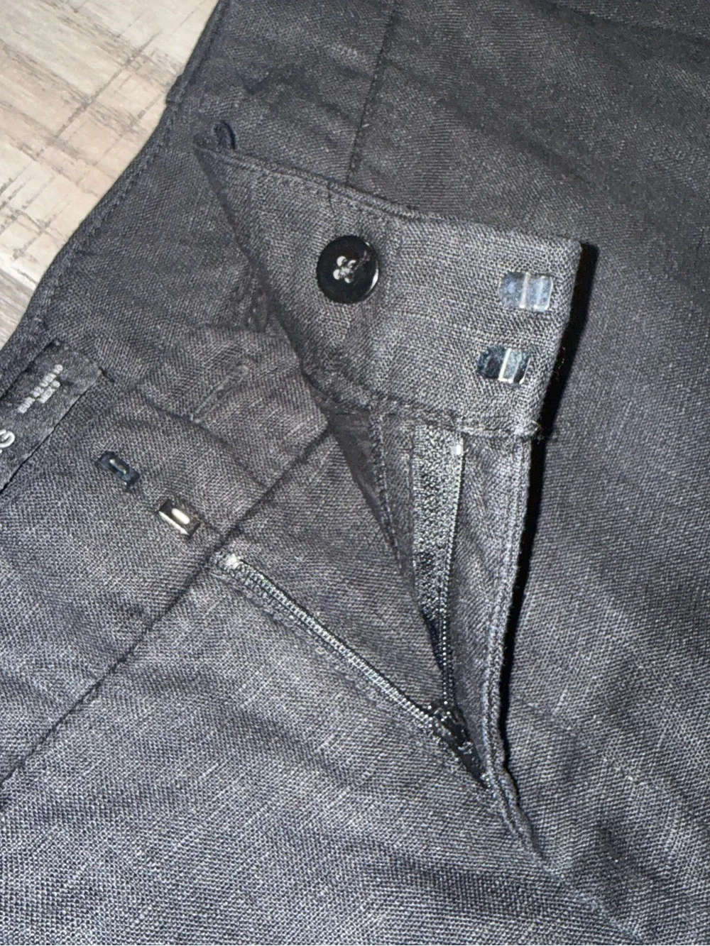 MANGO Linen Classic Black Dress Pants- Size 10